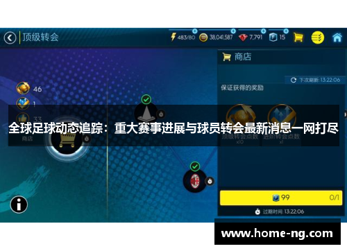 全球足球动态追踪：重大赛事进展与球员转会最新消息一网打尽