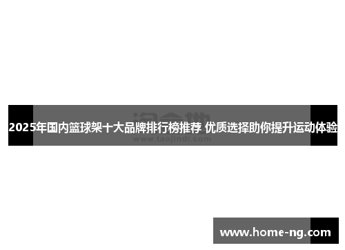 2025年国内篮球架十大品牌排行榜推荐 优质选择助你提升运动体验