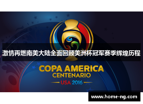 激情再燃南美大陆全面回顾美洲杯冠军赛季辉煌历程